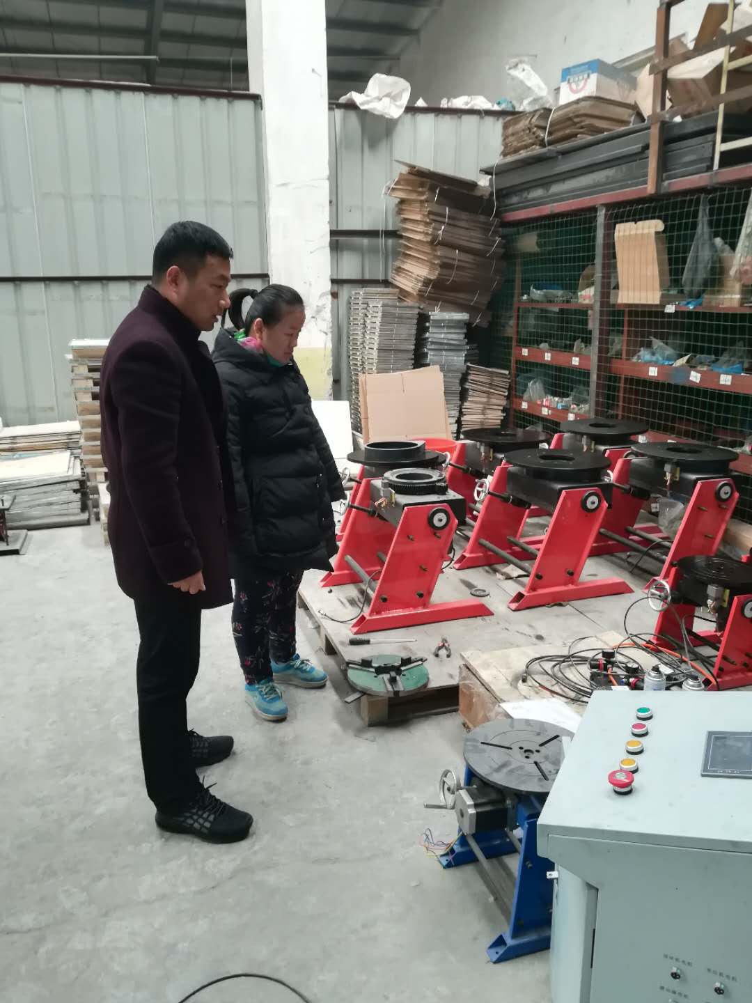客戶(hù)考察變位機